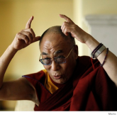 dalai lama playing