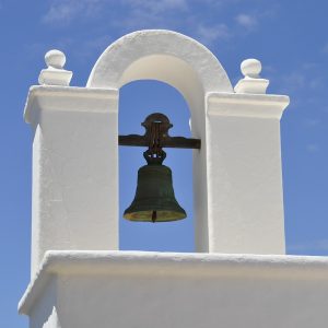 church bell blue sky