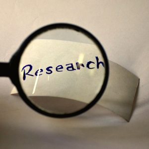 Research magnifying glass