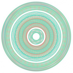 green spirograph image