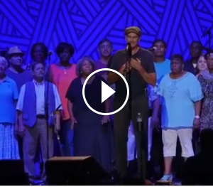 James Taylor sings with Charleston choir in memory of victims of shooting